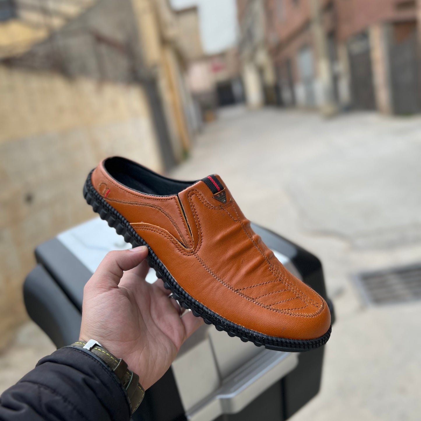 حذاء من الجلد الطبيعي ✅