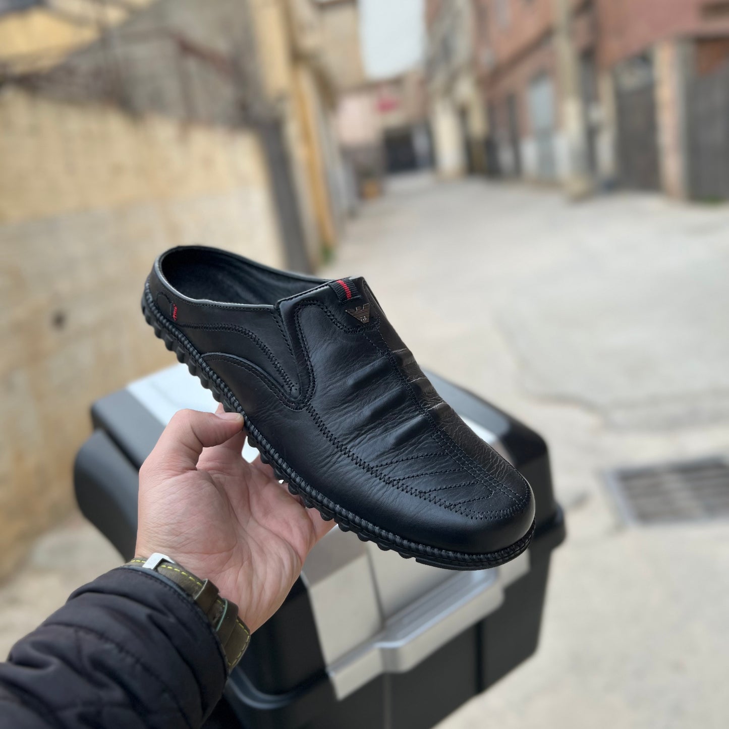 حذاء من الجلد الطبيعي ✅